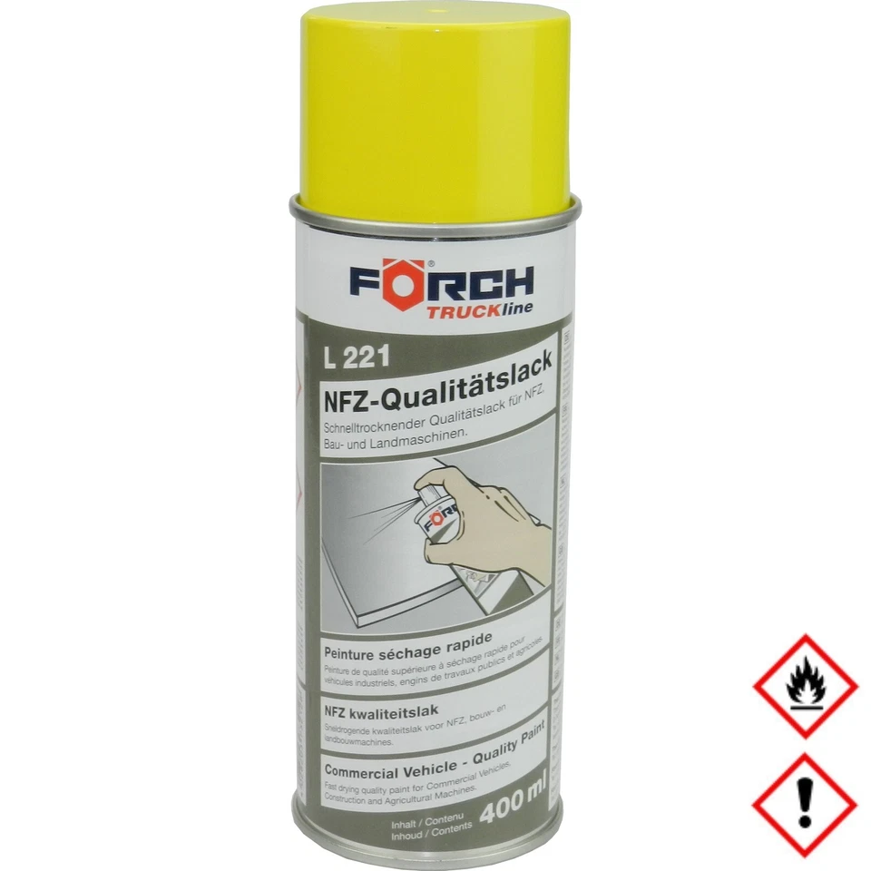 Spraydose JOHN DEERE GELB Lackspray Förch L221 Landmaschine Traktor - Bild 1 von 1