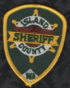 👀🤔👍  Island County Washington Sheriff Cap/Hat Patch Gold/Green Version - Picture 1 of 2