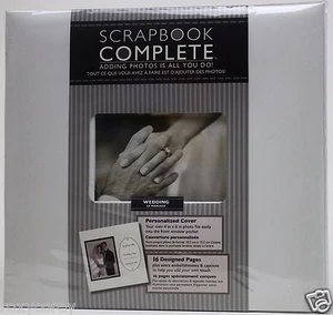 Tapestry by CR Gibson 12" x 12" Wedding Scrapbook Complete 16 Designed Pages - Picture 1 of 10