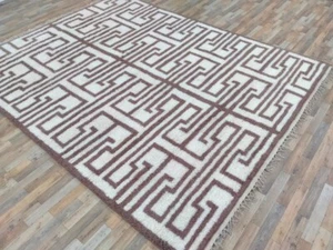Rug Moroccan Rug Beni Ourain Rug Nz Wool Rug custom Berber Carpet Contemporary r - Picture 1 of 4