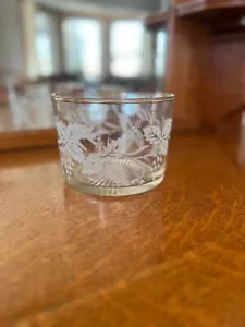 Vintage Serving/Ice-Service/Nappy/ Bowl BARTLETT COLLINS Etched Grape & Leaf - Picture 1 of 6
