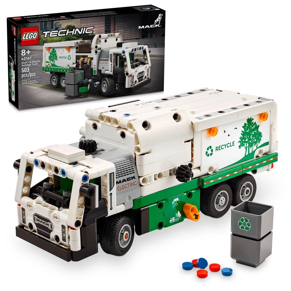 LEGO TECHNIC: Mack Lr Electric Garbage Truck (42167)