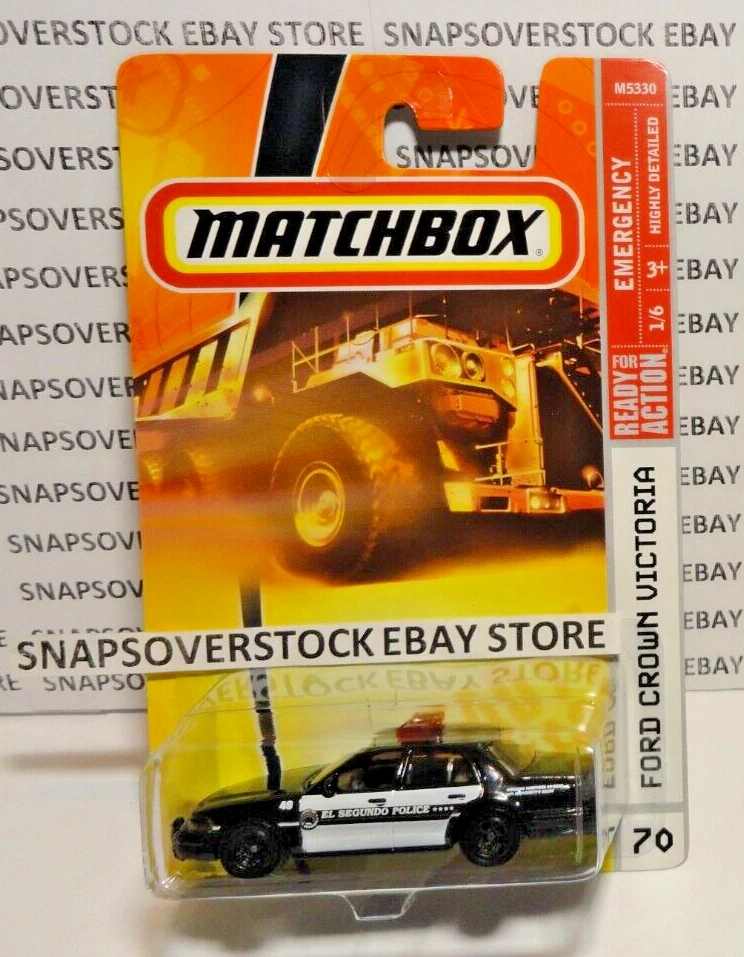 2008 MATCHBOX '06 FORD CROWN VICTORIA POLICE CAR, EMERGENCY #1/6, MBX #70, VHTF - Image 1 of 4