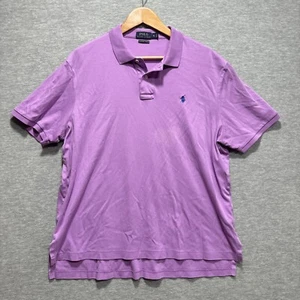 Polo Ralph Lauren Shirt Men XL XLarge Purple Pima Soft Touch Stretch Preppy Pony - Picture 1 of 8