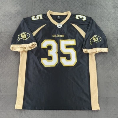 Colorado Buffaloes Football Jersey Starter Vintage Black Short Sleeve Men Large - Image 1 of 4