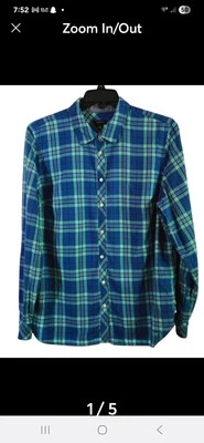 A1-67-023 Tabots Cotton Button Front Shirt - Chimney Plaid Size XL.  10oz - Image 1 of 4