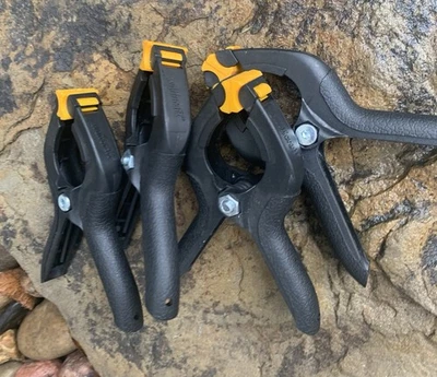 Abrazadera mandíbula rápida Wolfcraft. Mini. 4”. Lote de 4. Usado Foto 1 de 4