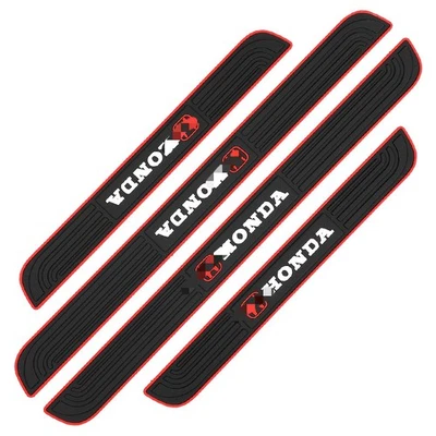 4PCS For Honda Car Accessories Door Sill Protector Scuff Guard Cover Trim - image 1 of 4