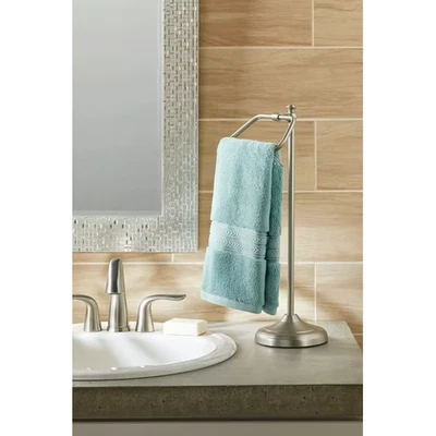 Better Homes & Gardens Toilet Bathroom Hand Towel Holder Stand, Satin Nickel - Image 1 of 4