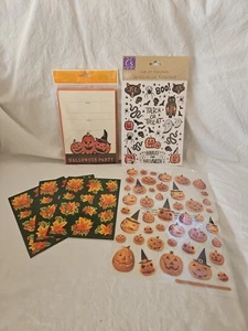 Lot Of Halloween/Fall Stickers, Transfers Party Invitations - Picture 1 of 7