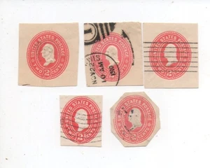 United States used cut square U362 x5 - Picture 1 of 1