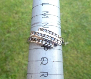 Diamond Ring 9 carat gold Champagne Diamonds Size O QVC - Picture 1 of 7