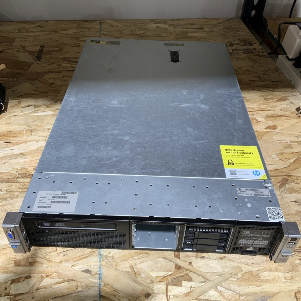 HP Proliant DL380p G8 2x E5-2670 v2 2.5ghz 20-Cores / 48gb  / 2x 460w NO HD A001 - Image 1 of 4