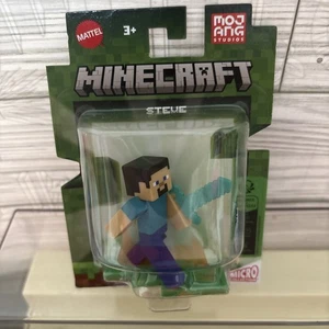 NUOVO Minecraft Steve Micro Collection 2" Figura Mattel Mojang - Foto 1 di 6