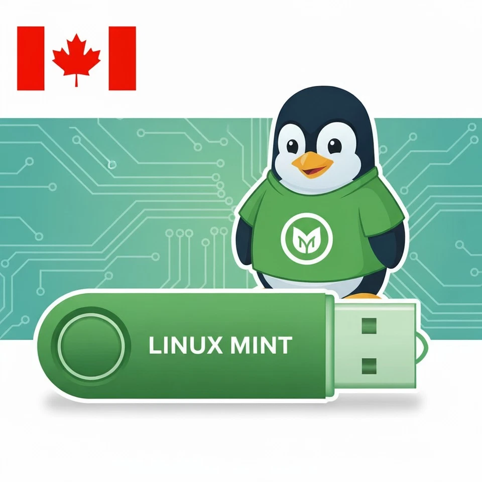 LINUX MINT 22.2 usb 64GB w/persistence - Image 1 of 1