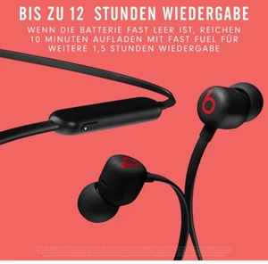 Beats Flex   In Ear Kopfhörer Bluetooth® Stereo Schwarz Nackenband, - Bild 1 von 3