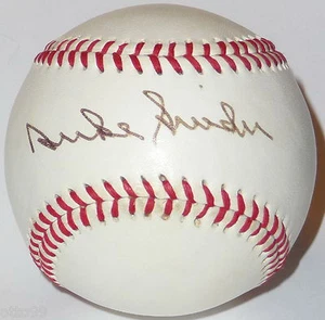 DUKE SNIDER SIGNED WILSON CAROLINA LEAGUE BASE BALL BROOKLYN DODGERS GIANTS METS - Picture 1 of 2