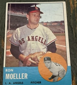 1963 Topps Baseball #541 Ron Moeller Los Angeles Angels - Picture 1 of 2