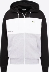 LACOSTE FELPA ZIP+CAP - NERO/BIANCO/GRIGIO- SH3389-NUA - Bild 1 von 1