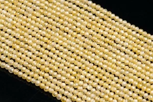 2MM Honey Yellow Cubic Zirconia Beads AAA Faceted Round Loose Beads 15" - Picture 1 of 3