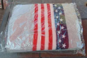 USA Flagge Merinowolle Decke, Top-Qualität, weich & warm, kostenloser Versand - Bild 1 von 5