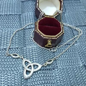 Kit Heath Vintage Sterling Silver Necklace, Celtic Necklace, Adjustable, 1991 - Picture 1 of 7