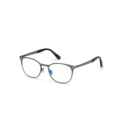 Tom Ford TF 5732-B 008 Shiny Gunmetal Round Eyeglasses 50-19-145 TF5732-B FT5732 - Image 1 of 4