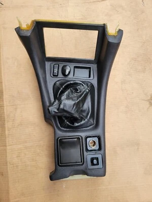 🚘 91-99 MITSUBISHI 3000GT STEALTH 5 Speed Shifter Console Radio Bezal Trim  - Image 1 of 4