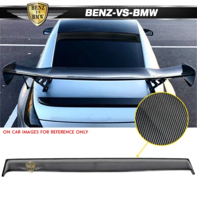 Fits 03-08 Nissan 350Z Coupe Rear Window Roof Spoiler Wing Carbon Fiber Print - Image 1 of 4