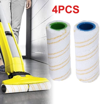 4x Rollers For KARCHER FC3 FC5 FC7 Wet & Dry Hard Floor Cleaner Soft Roller AU - image 1 of 4