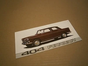 Catalogue pub auto prospectus catalogue  Peugeot 404 - Picture 1 of 3