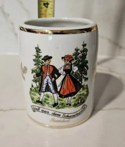 Greetings From The Black Forest Vintage German Mug Cup Coffee - Picture 1 of 7