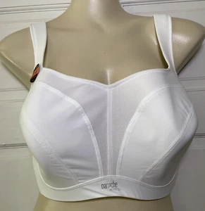 Panache Full Busted Underwire Sports Bra 5021 White Size 40F - Picture 1 of 9