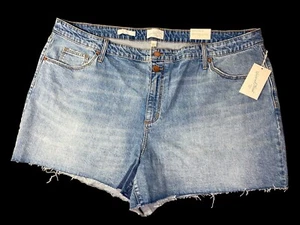 Pantalones Cortos de Denim Universal Thread De Colección Elastizados Midi Talla Grande 26W Ajustados Caderas y Piernas Nuevos con Etiquetas - Imagen 1 de 11