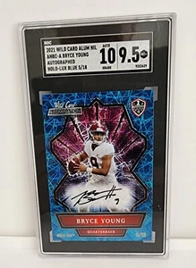 2021 Wild Card Alum NIL Bryce Young #ANBC-A Auto RC 5/18 SGC 9.5 - Picture 1 of 2