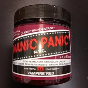 Manic Panic Hair Dye Semi-Permanent Hair Color 4oz ( Vampire Red)!!!