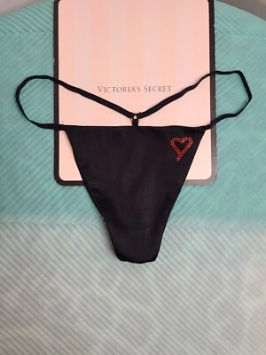 Tanga tanga de colección VS muy sexy satinado bling ojo de cerradura tanga talla Lg Foto 1 de 4