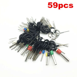 59pcs Wiring Connector Extractor Car Terminal Pin Removal Puller Release Tool 