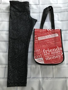 Lululemon Wunder Under Crop III ~ 8 ~ Acorazado Serpiente Samba Negro/Gris ~ Bolso de Comprador - Imagen 1 de 8
