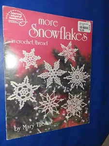 ASN More Lacy Snowflakes Thread Crochet Pattern Leaflet 16 Lace Designs - Picture 1 of 3