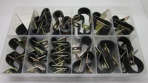 68pcs Lined P Clips Cable Hose Clamps Super Heavy Duty - Made In AUSTRALIA - Bild 1 von 4