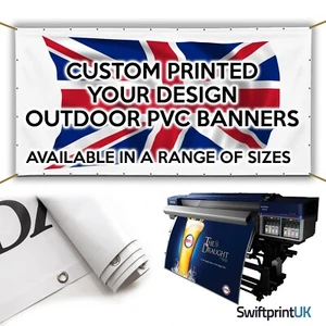 Outdoor Eyelet Banner Printed Heavy Duty Custom PVC Advertising Sign - Picture 1 of 7