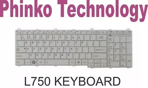 NEW Keyboard for Toshiba Satellite L755 L755D L750 L750D White - Picture 1 of 1