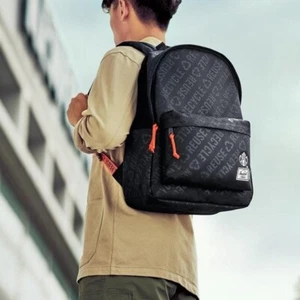 Starbucks Thailand x Herschel Authentic Black Orange Supply REUSE Backpack +DHL - Picture 1 of 2