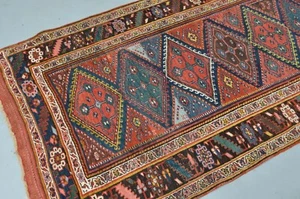 WONDERFULL ANTIQUE TRIBAL KURDISH GARUS RUG 1880-1899'S - Picture 1 of 12