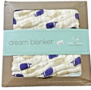 Aden & Anais Classic Muslin Dream Blanket New 100% Cotton Muslin 47” x 47” Soft - Picture 1 of 3
