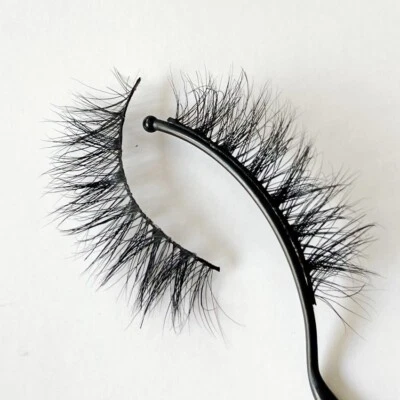 Real Mink Natural False Eyelashes Short Thick 3D Mink Eye Lashes Makeup USA SELL - Image 1 of 4