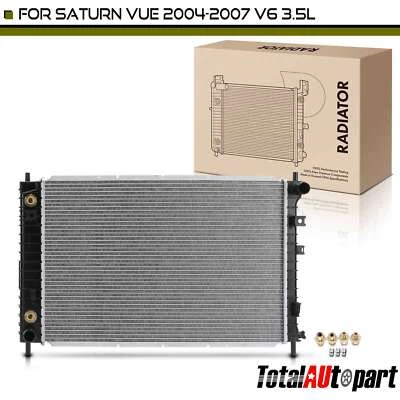 Radiador de alumínio com refrigerador de óleo trans para Saturn Vue 2004 2005 2006 2007 3,5L - Imagem 1 de 4