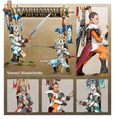 5x Vanari Bladelords Lumineth Realm Lords High Elf Elves Age Sigmar Old World - Image 1 of 2