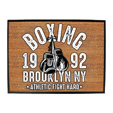 Boxing 1992 Brooklyn New York - Funny Office Mancave Novelty Doormat Doormats